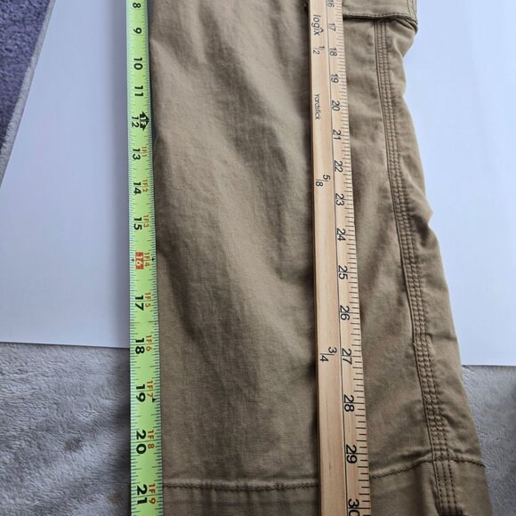 The Limited Y2K  Sz 4 Khaki Cargo Capri Pants Sexy Cassidy Fit Low Rise - Picture 6 of 10